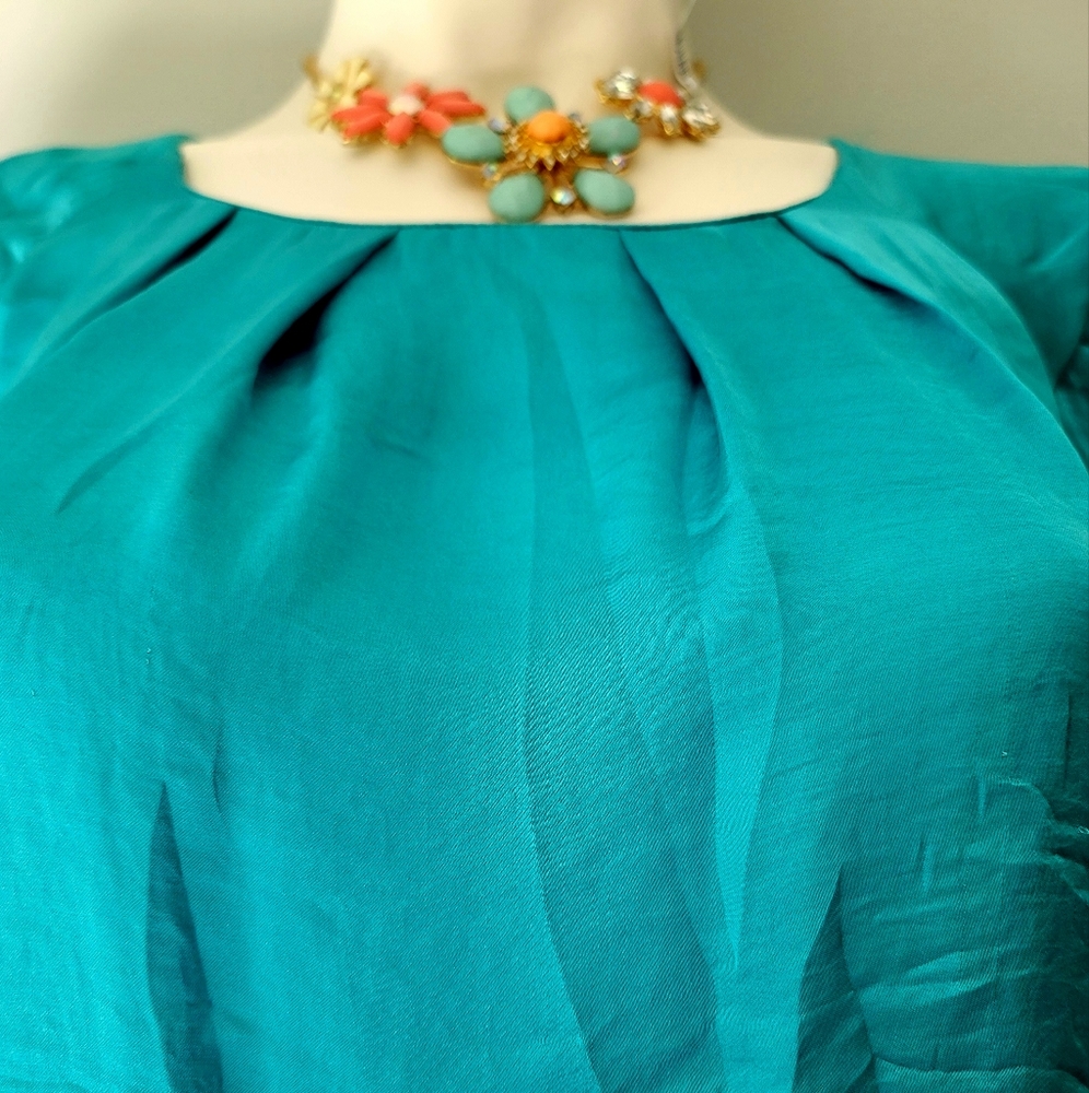 Alexandra Bartlett Short Sleeve Blouse Size M